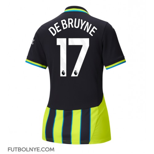 Camiseta Manchester City Kevin De Bruyne #17 Visitante Equipación para mujer 2024-25 manga corta